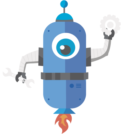 Robot waving hello