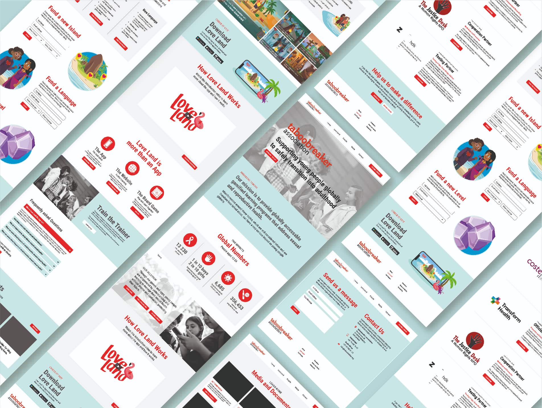 Screenshot of the Taboobreaker website